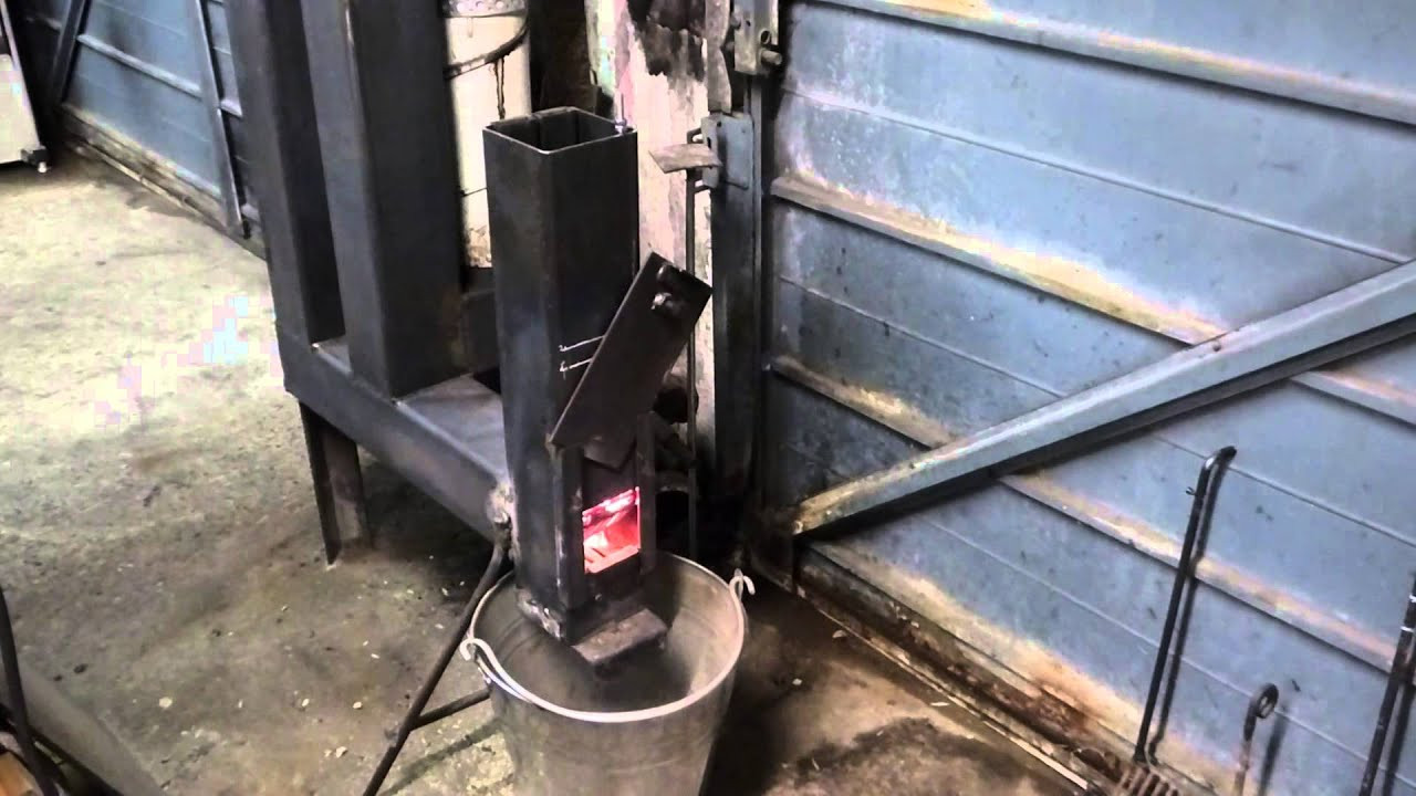 DIY Wood Pellet
 DIY rocket stove wood pellet space heater MK3 No 9