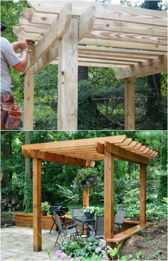 DIY Wood Pergola
 20 DIY Pergolas With Free Plans That You Can Make This