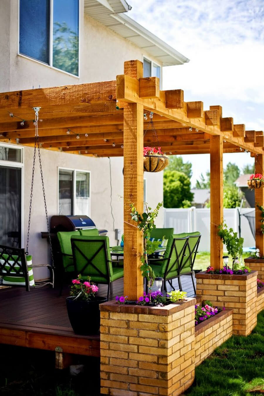 DIY Wood Pergola
 Pergola Ideas for Small Backyards