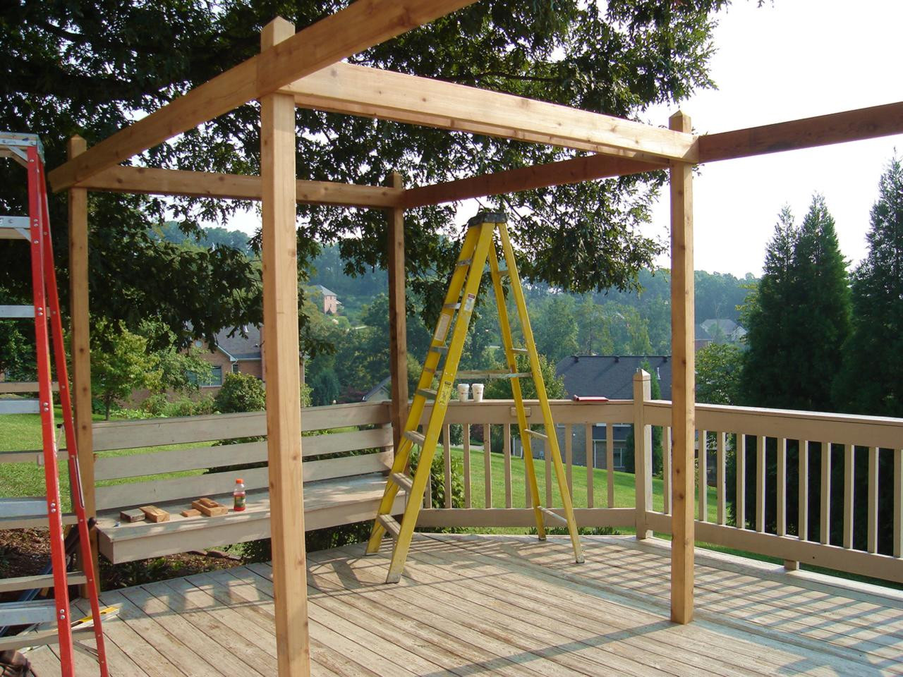 DIY Wood Pergola
 12 Pergola Building Tips Page 10 of 13 Bless My Weeds