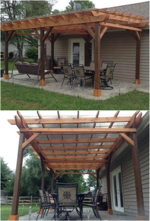 DIY Wood Pergola
 20 DIY Pergolas With Free Plans That You Can Make This