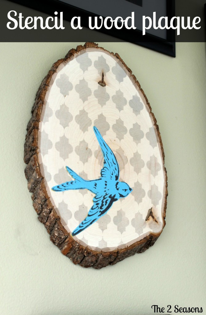 DIY Wood Plaque
 DIY Stencil a Wooden Plaque