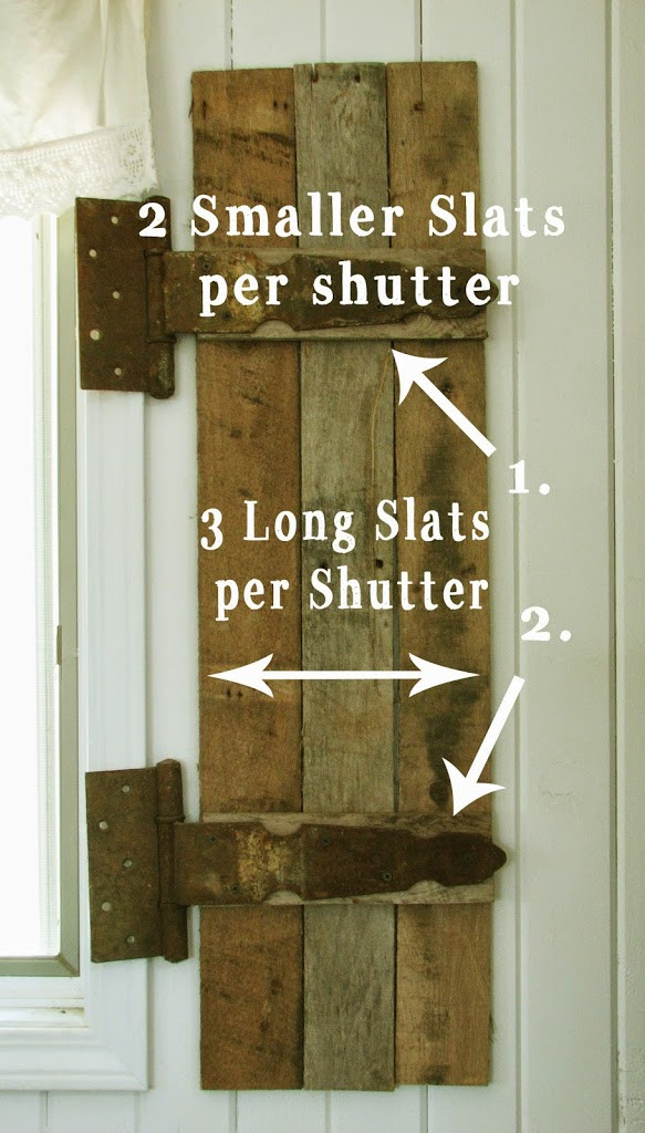 DIY Wood Shutters Interior
 DIY Barn Wood Shutters from Pallets Prodigal Pieces