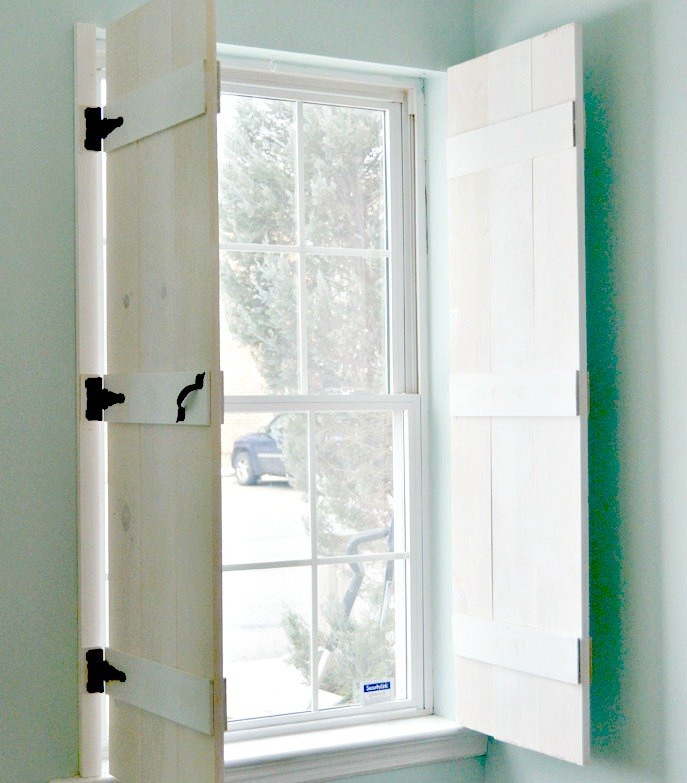 DIY Wood Shutters Interior
 DIY Farmhouse Style Indoor Shutters