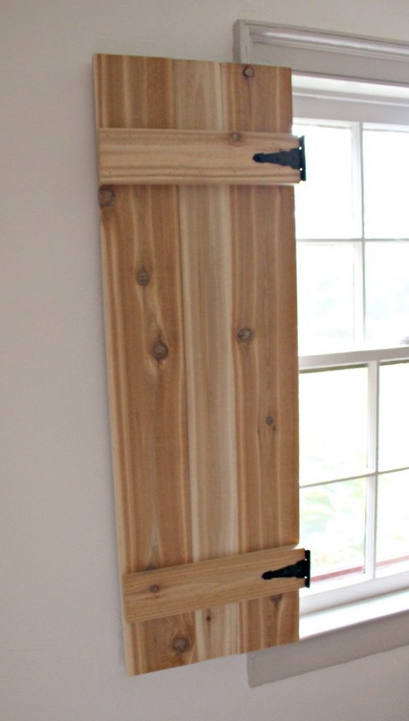 DIY Wood Shutters Interior
 DIY Interior Cedar Shutters Pretty Handy Girl