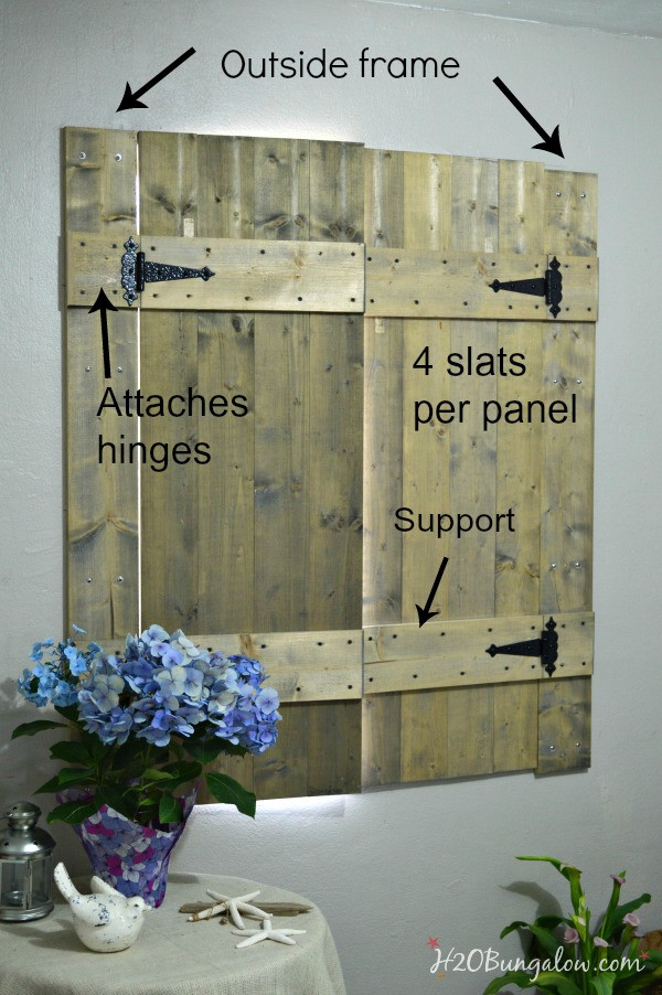 DIY Wood Shutters Interior
 DIY Interior Wood Shutters