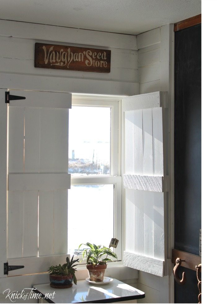 DIY Wood Shutters Interior
 DIY Farmhouse Wooden Shutters My Repurposed Life™