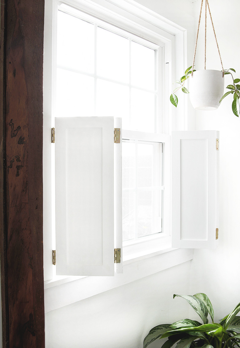 DIY Wood Shutters Interior
 DIY Interior Window Shutters The Merrythought