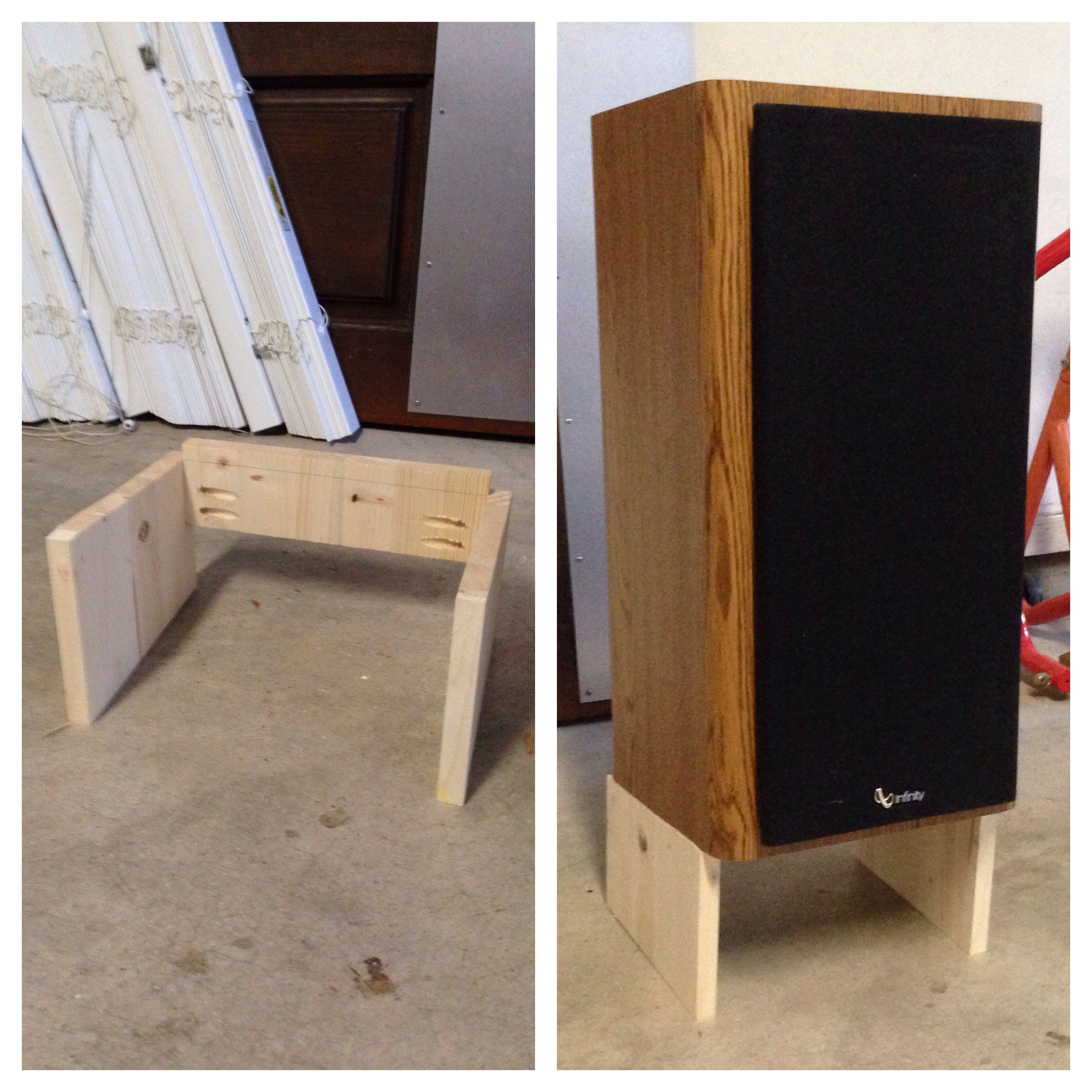 DIY Wood Speaker Stands
 DIY Speaker Stand w 5 degree tilt Super easy if you have