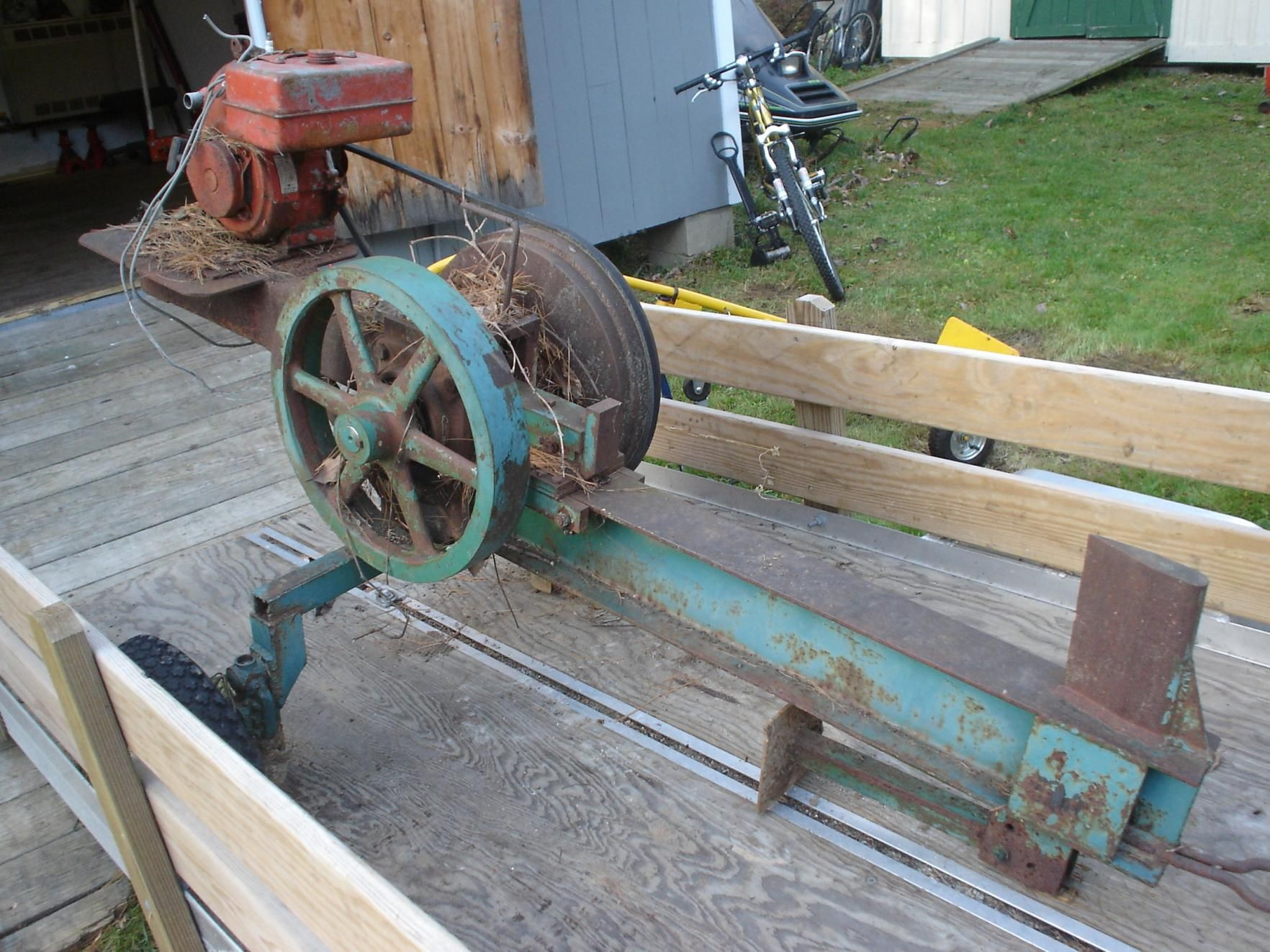 DIY Wood Splitters
 Home built Flywheel Log Splitter