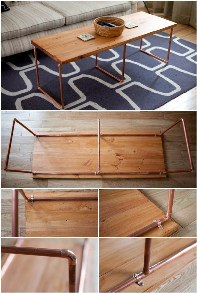 DIY Wood Table
 20 Super Cool Easy To Do DIY Coffee Table Ideas Home Magez