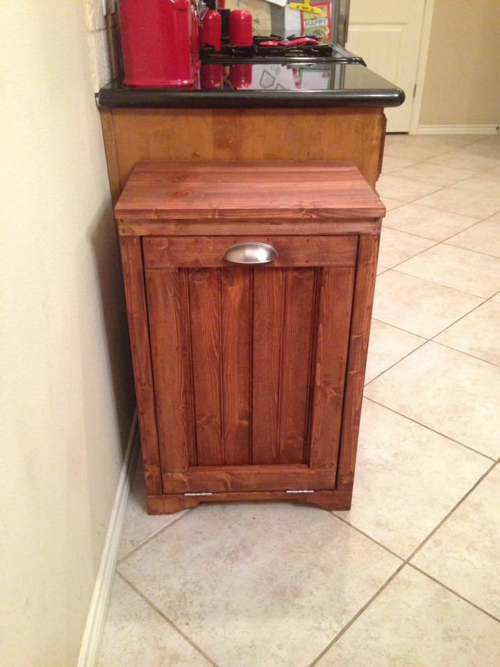 DIY Wood Trash Can
 Ana White