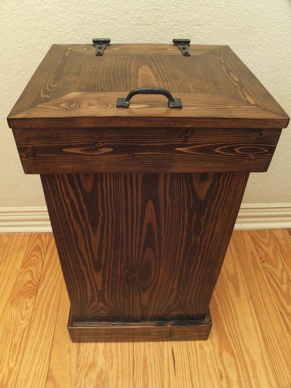 DIY Wood Trash Can
 wooden trash cans Google Search