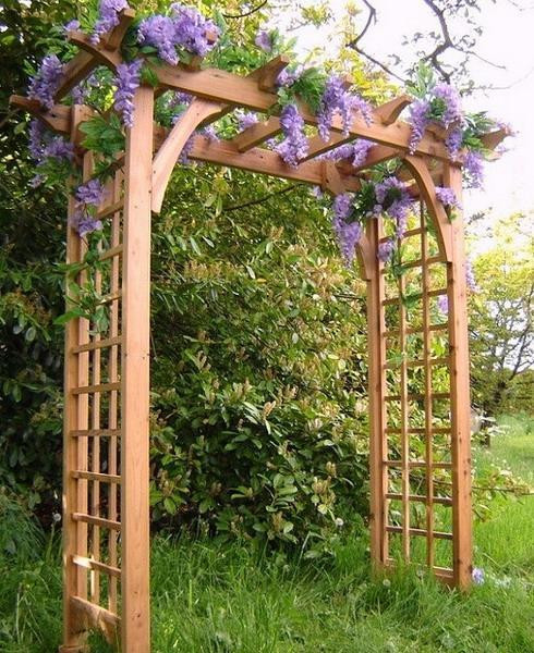 DIY Wooden Arch
 15 Beautiful Wooden Arches Creating Romantic Garden Design