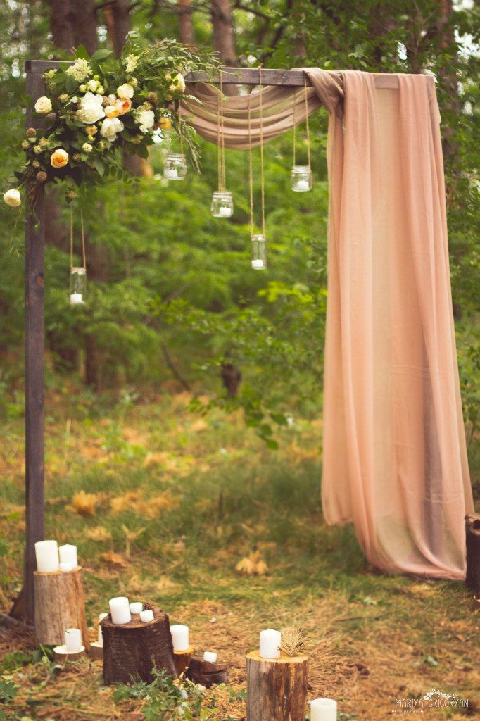 DIY Wooden Arch
 25 Chic and Easy Rustic Wedding Arch Altar Ideas for DIY