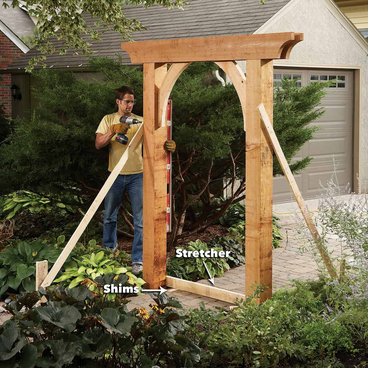 DIY Wooden Arch
 Build a Garden Arch