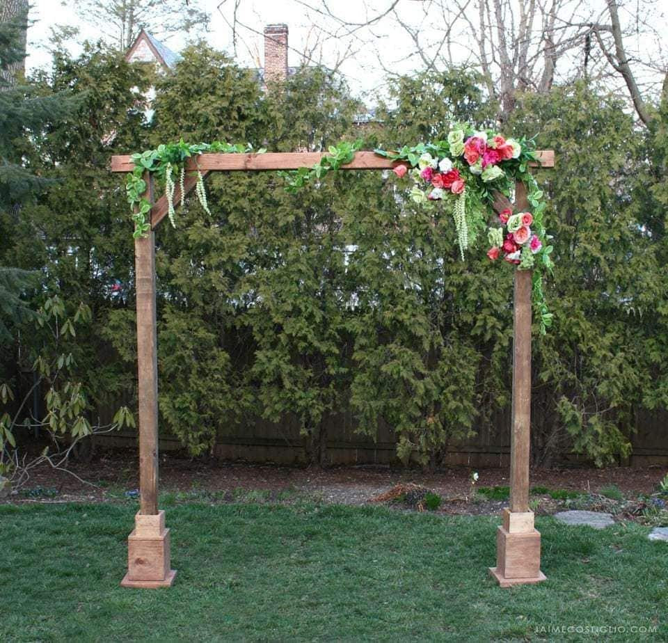 DIY Wooden Arch
 DIY Self Standing Wood Arch Jaime Costiglio