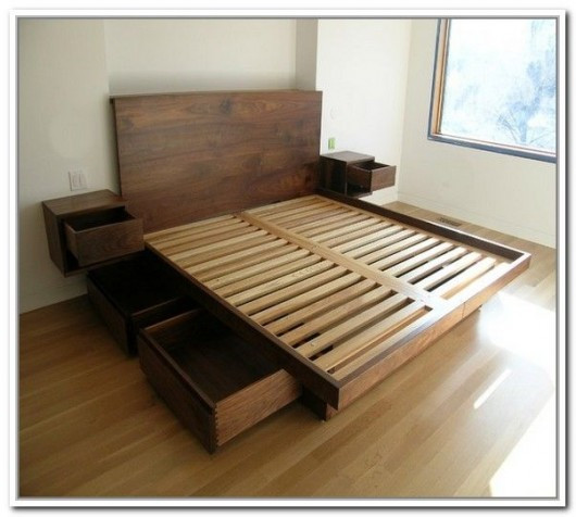 DIY Wooden Bed Frame With Storage
 DIY Storage Bed Ideas for Small Places