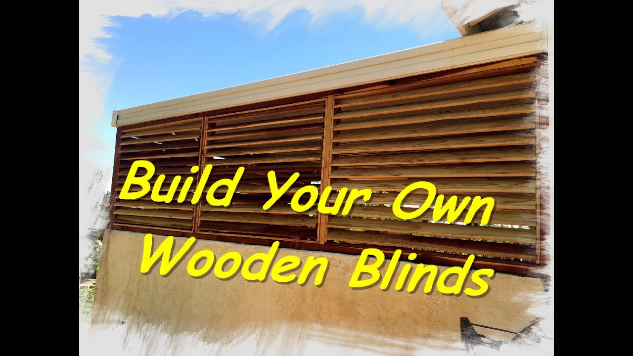 DIY Wooden Blinds
 How to make wooden blinds