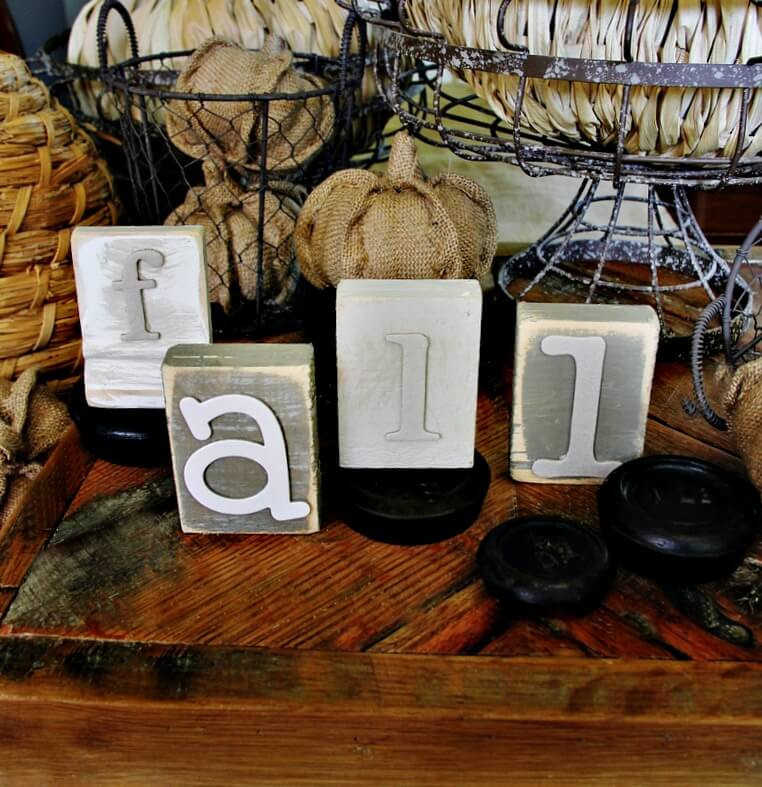 DIY Wooden Block Letters
 DIY Fall Projects in your Shed