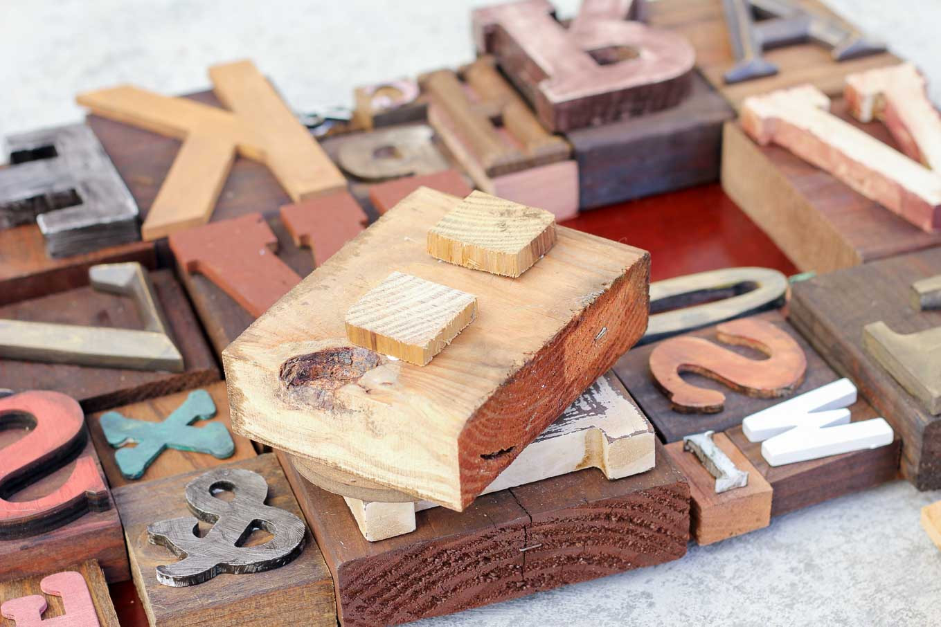 DIY Wooden Block Letters
 DIY Art Idea With Faux Letterpress Print Blocks Make