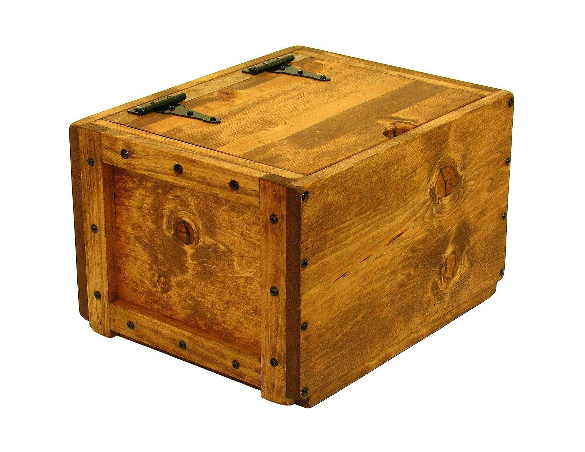 DIY Wooden Box With Hinged Lid
 Lidded chest small trunk with lid lidded wooden box