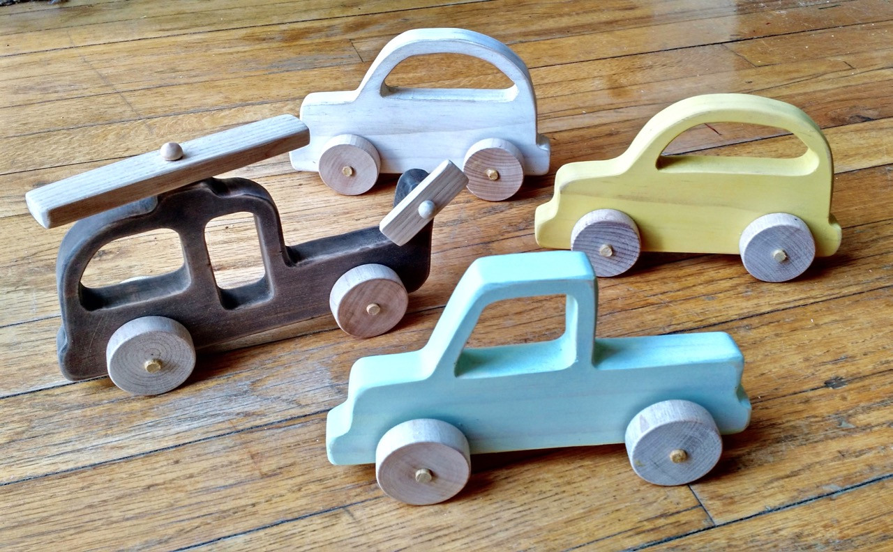 DIY Wooden Car
 The Project Lady DIY Wooden Toy Vehicles Car Truck