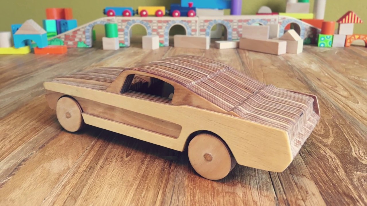 DIY Wooden Car
 How To Make A Wooden Toy Car Ford Mustang GT DIY Toys