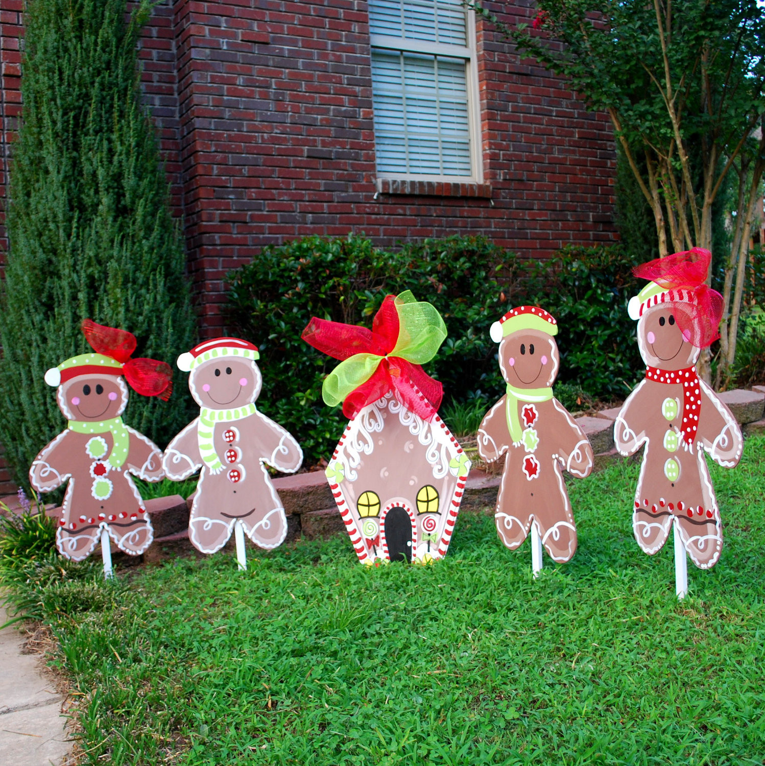 DIY Wooden Christmas Yard Decorations
 Christmas Yard Decor Gingerbread Man Christmas by