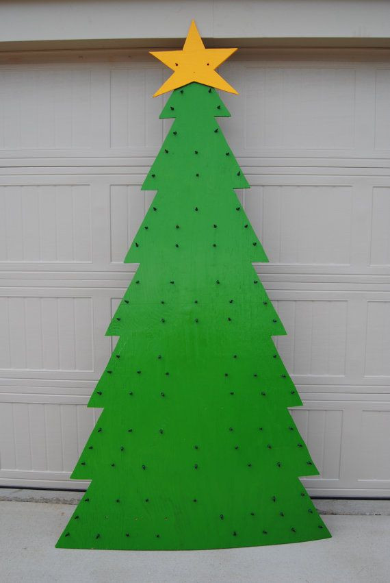 DIY Wooden Christmas Yard Decorations
 Lighted Wooden Christmas Tree