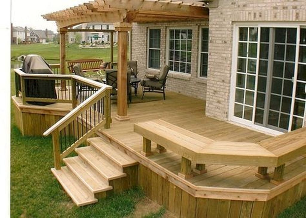 DIY Wooden Decks
 52 Easy DIY Wooden Deck Design For Your Home HOMYSTYLE