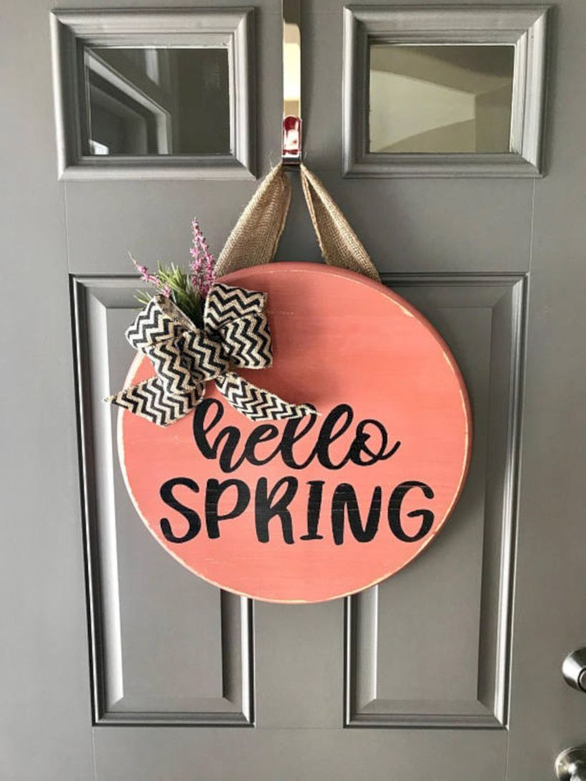 DIY Wooden Door Hangers
 35 Creative DIY Projects You Need To Make This Spring