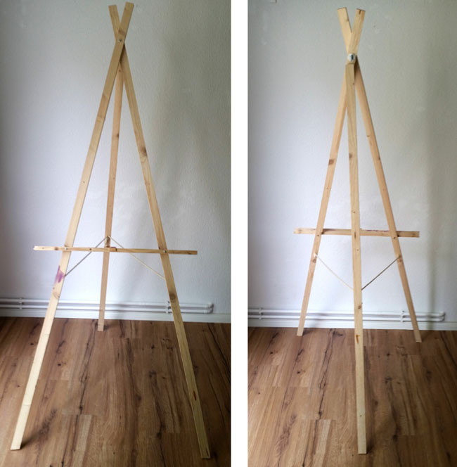 DIY Wooden Easel
 My DIY Adjustable Easel Confessions of a Refashionista