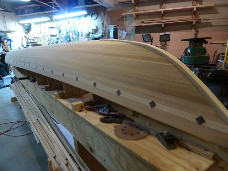 DIY Wooden Kayak
 Wood Strip Sea Kayak DIY Canoe Pinterest