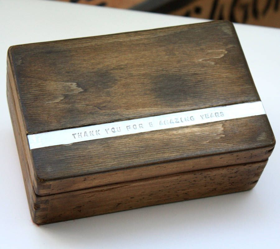 DIY Wooden Keepsake Box
 Personalised Wooden Anniversary Keepsake Box