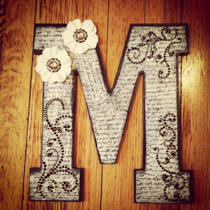 DIY Wooden Letter
 DIY Wooden Monogram Letters