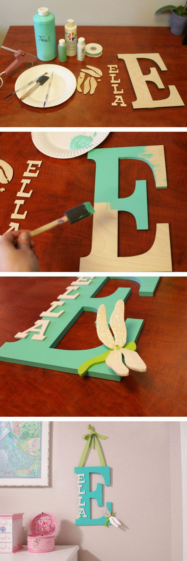 DIY Wooden Letter
 45 Awesome DIY Ideas for Making Your Own Decorative