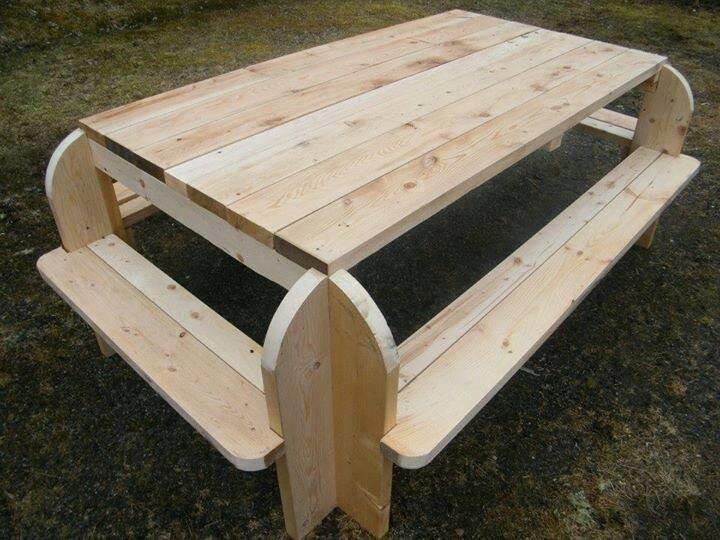 DIY Wooden Picnic Table
 20 Most Amazing Beautiful Creative Backyard & Garden DIY