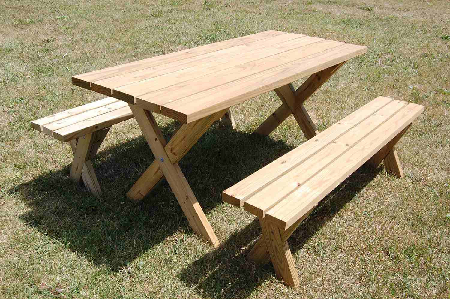 DIY Wooden Picnic Table
 15 Free Picnic Table Plans In All Shapes and Sizes