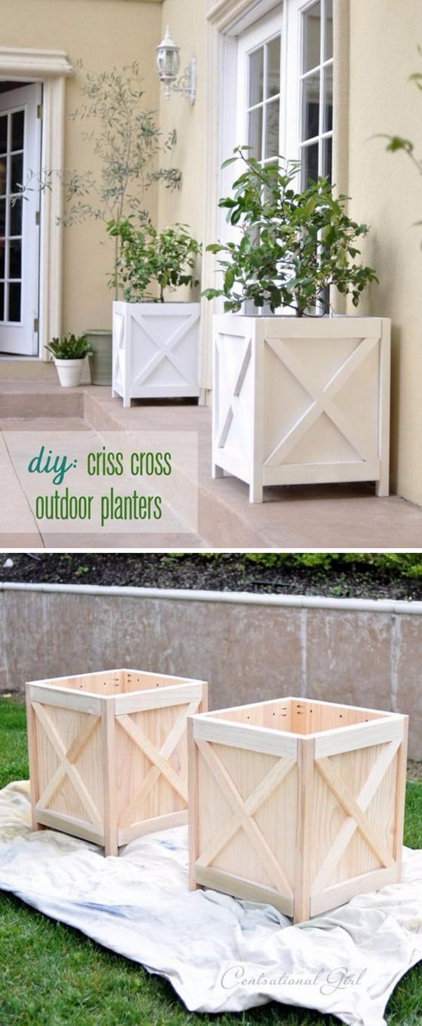 DIY Wooden Planter Boxes
 30 Creative DIY Wood and Pallet Planter Boxes To Style Up