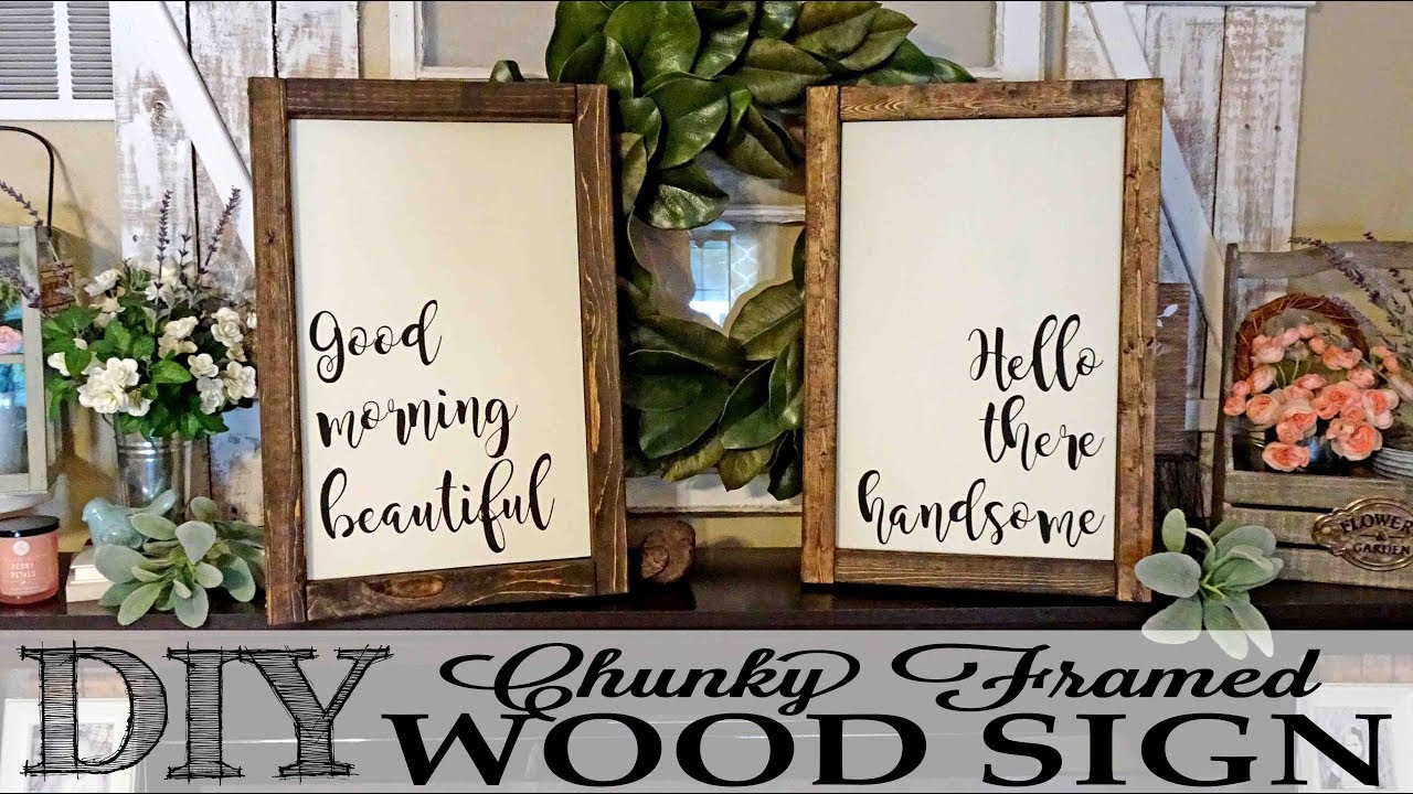 DIY Wooden Plaques
 DIY Chunky Framed Wood Signs