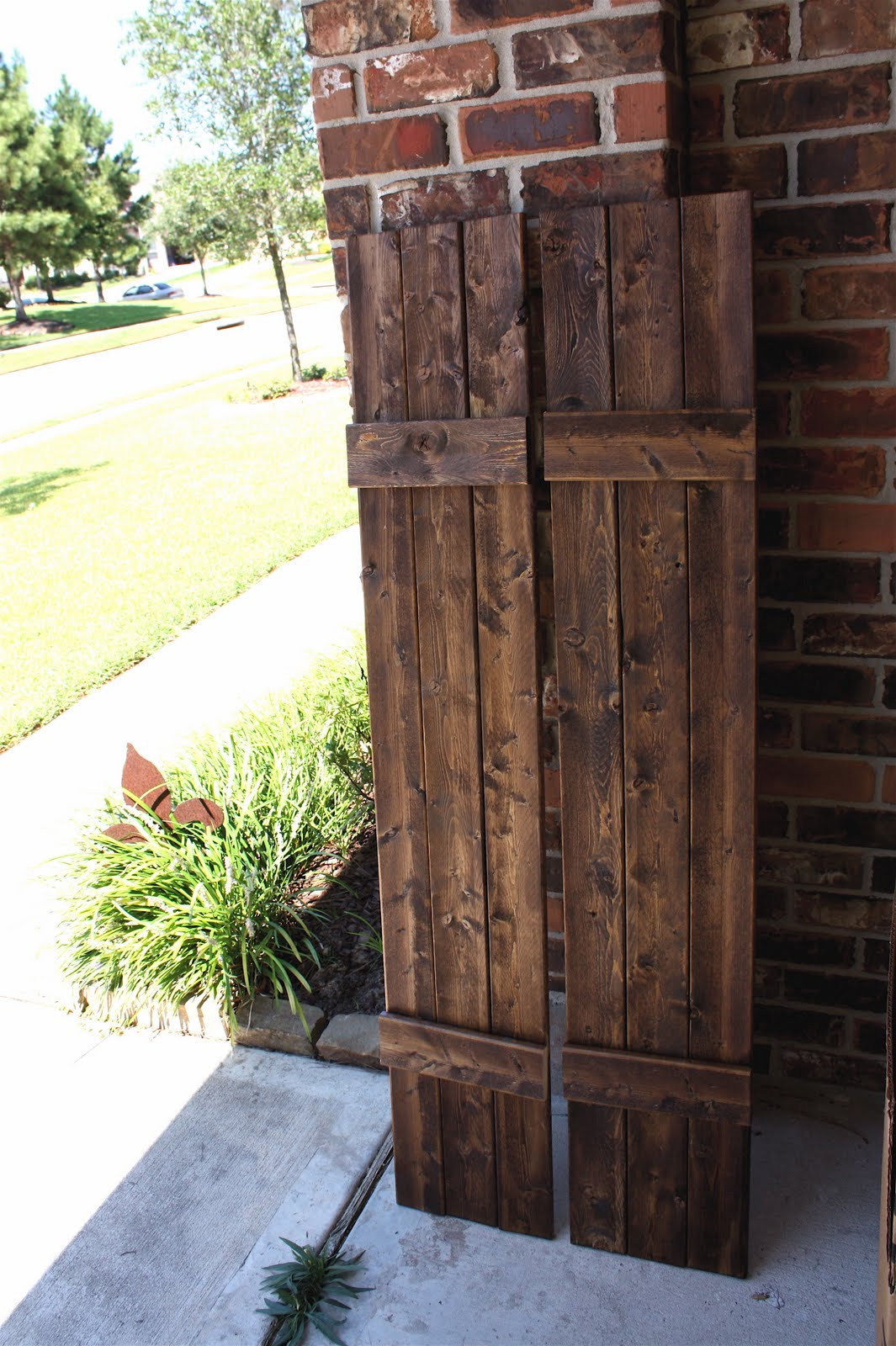 DIY Wooden Shutters Exterior
 From My Front Porch To Yours DIY Rustic Shutters & New