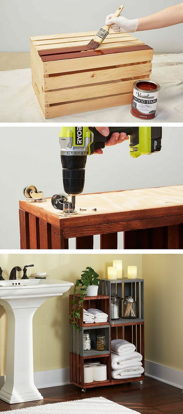 DIY Wooden Storage
 35 DIY Wood Crate Projects With Lots of Tutorials Noted List