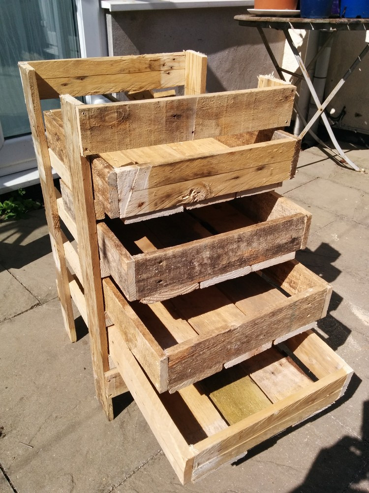 DIY Wooden Storage
 DIY Wooden Pallet Storage Box Plans