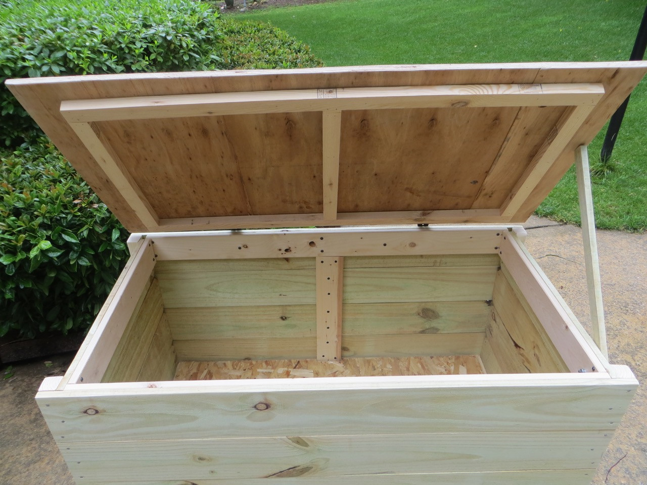 DIY Wooden Storage
 The Project Lady DIY Wooden Storage Bin Animal Feed