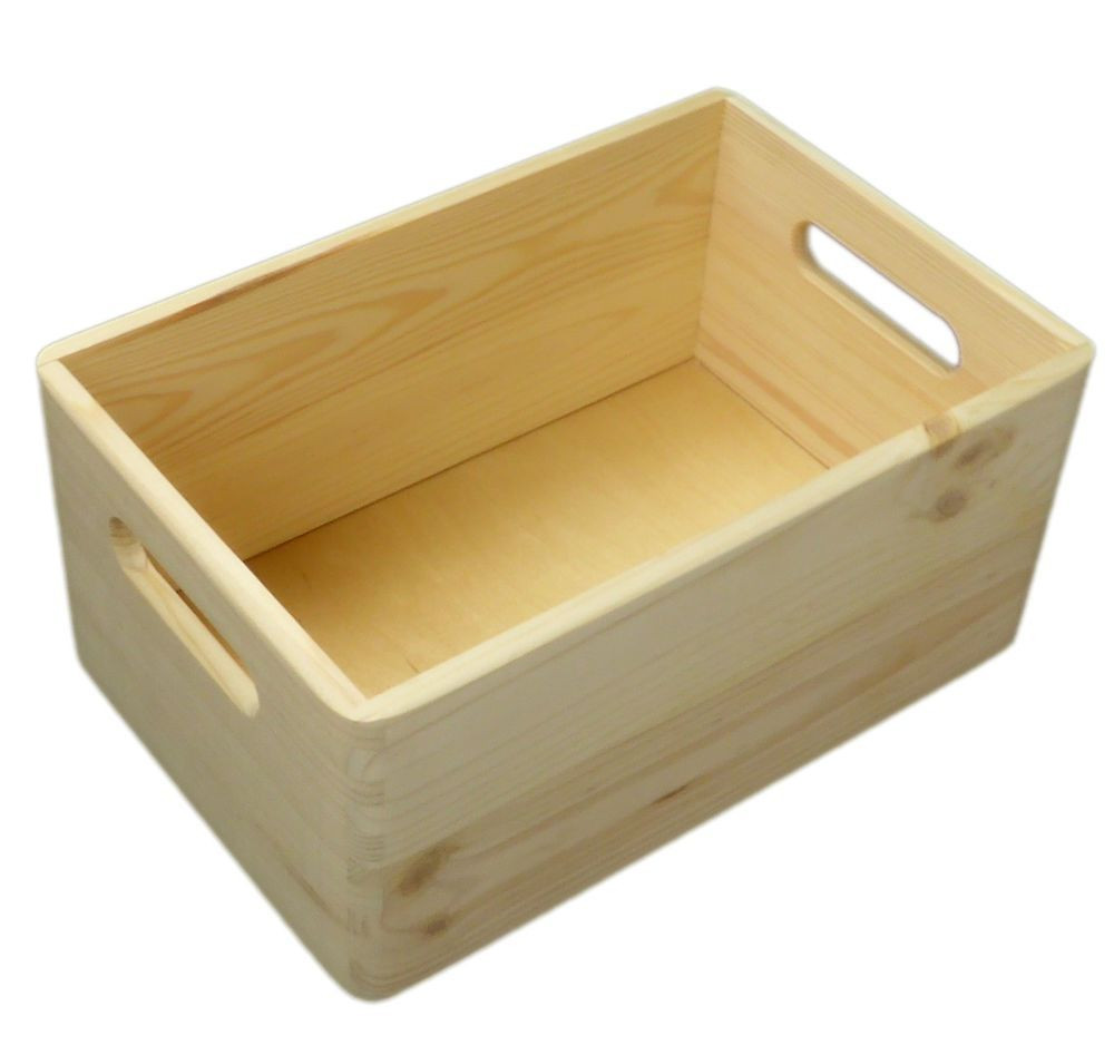 DIY Wooden Storage Boxes
 Plain Small Pine Wooden Storage Box Trunk Chest