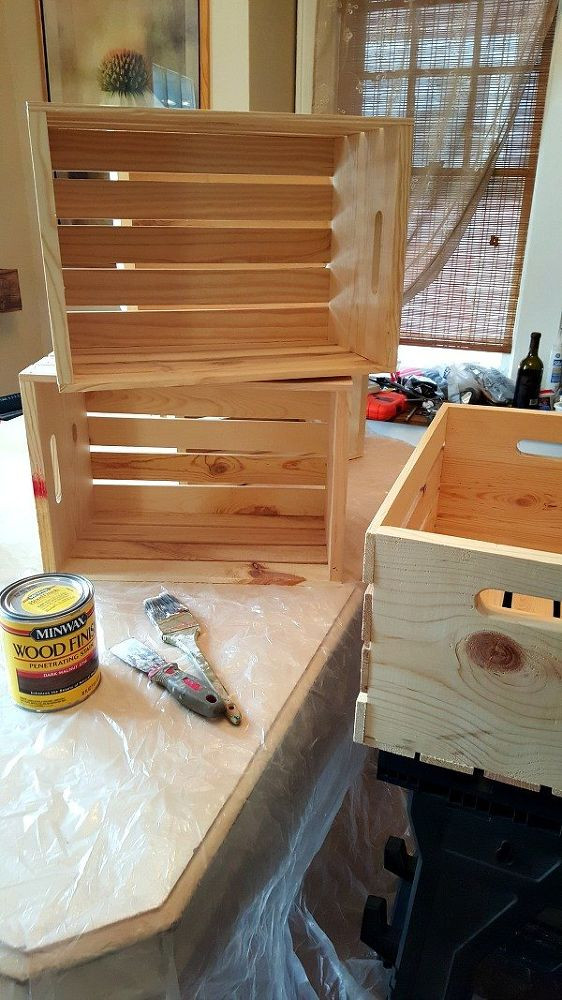 DIY Wooden Storage
 DIY Wooden Crate Shoe Rack