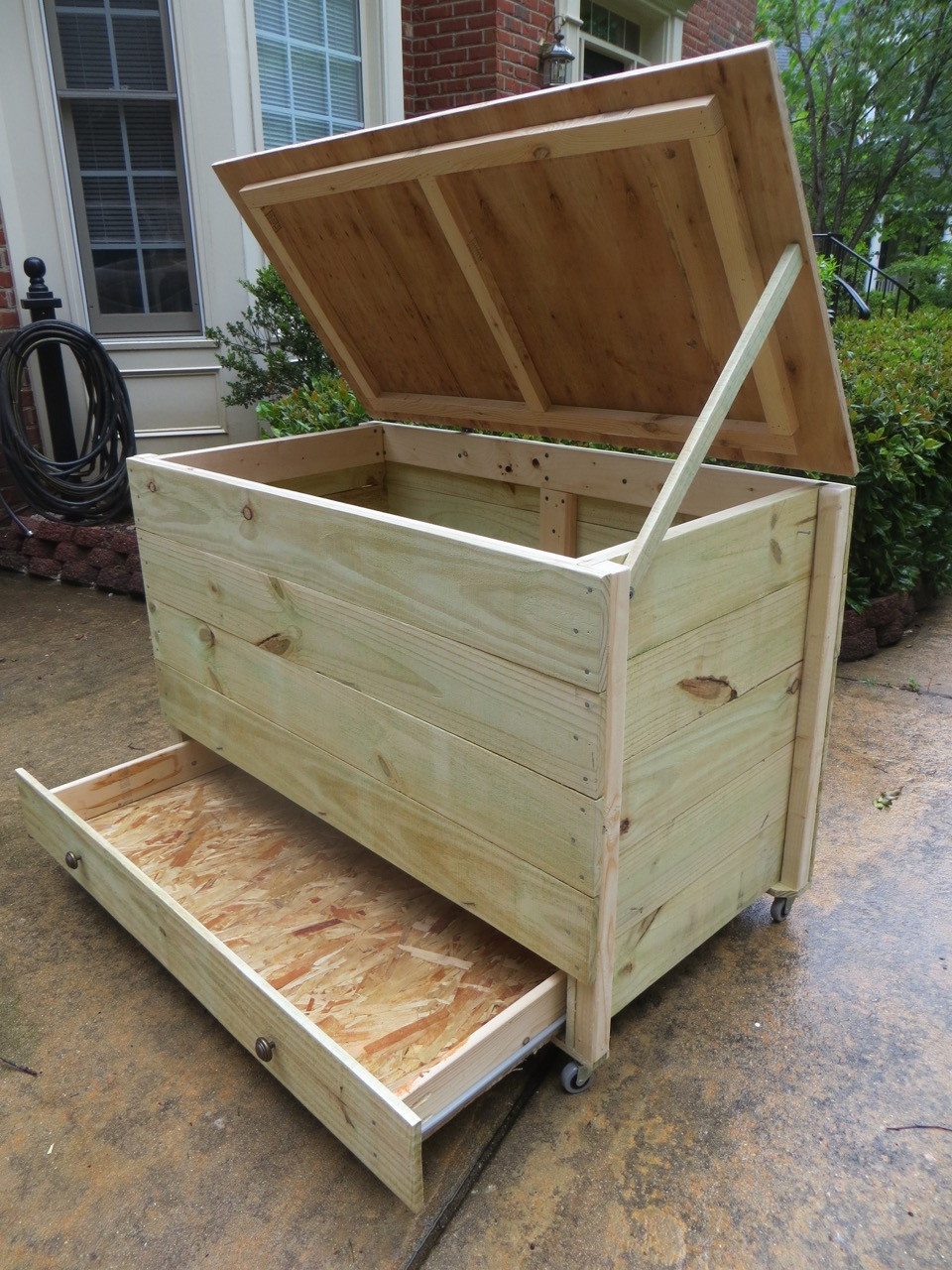 DIY Wooden Storage
 The Project Lady DIY Wooden Storage Bin – Animal Feed