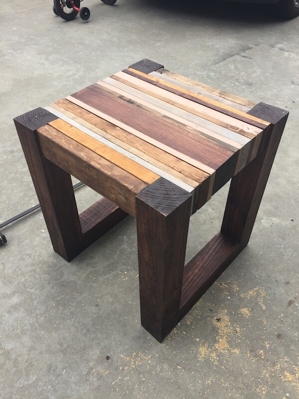 DIY Wooden Table
 Scrap Wood Side Table Free DIY Tutorial  Rogue Engineer