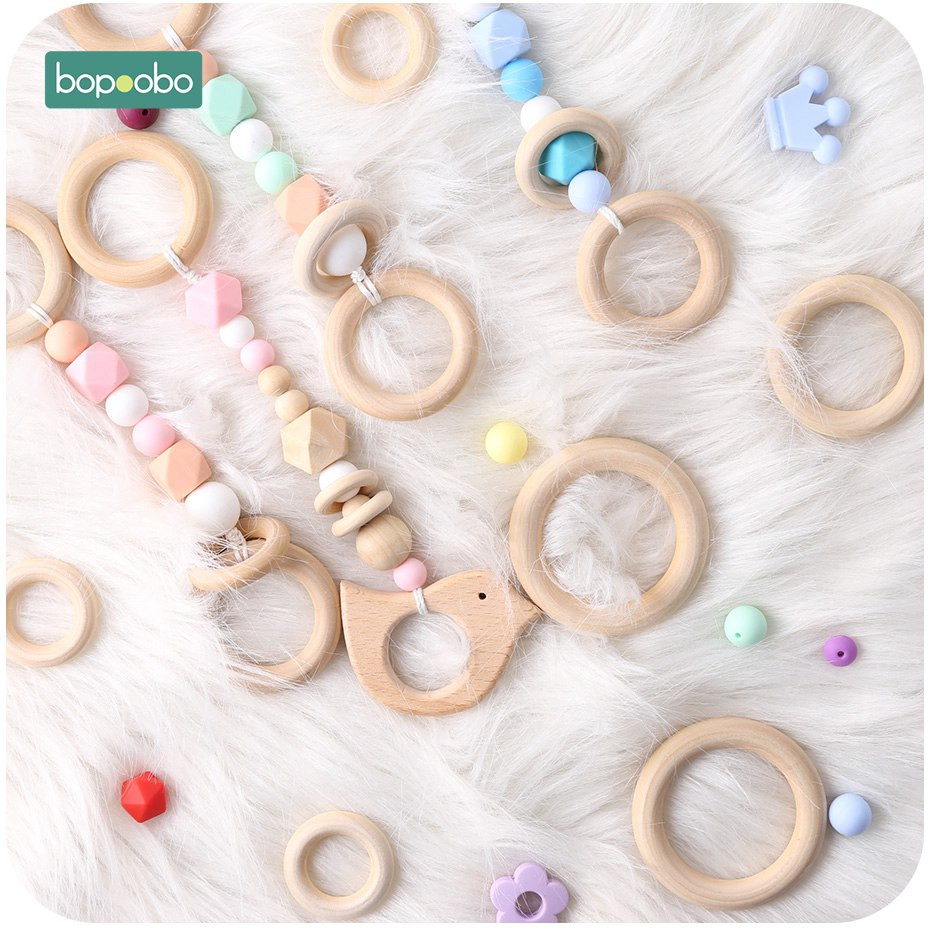 DIY Wooden Teething Ring
 Wooden Teething Ring DIY Teether 20pcs Life Changing